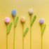 VGHDXXNNHA 5PCS Handmade Crochet Flower Bouquet, Knitting Flower Tulips Bouquet Simulation Flower for Wedding Flower