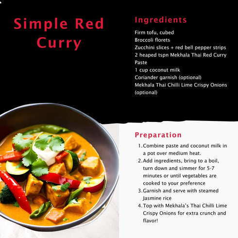 3.53 oz Mekhala Organic Thai Red Curry Paste