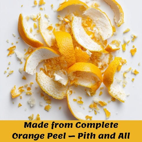 SavorSatch 6 oz Dried Orange Peel Granules - Stand-Up Resealable Pouch | Certified Kosher, Non-GMO | Product of Spain |