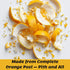 SavorSatch 6 oz Dried Orange Peel Granules - Stand-Up Resealable Pouch | Certified Kosher, Non-GMO | Product of Spain |