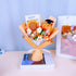 Generic Set,Graduation 2026 Graduation Bear Crochet Flower Bouquet Gifts,Class of Grad Sunflower Bouquets with Greeting