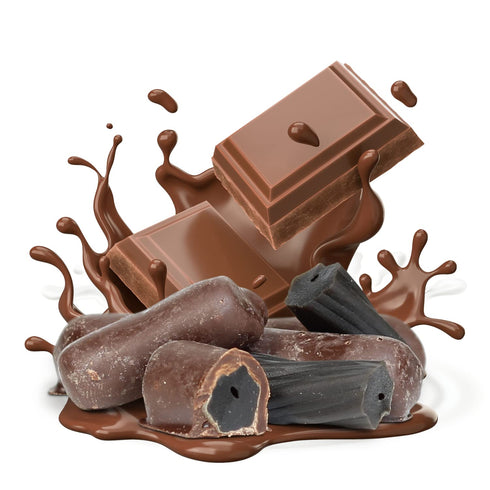 5 lbs Chocolate Covered Black Licorice Bits by Its Delish, Bag Bulk | Black Licorice Bites Coated in Dark Chocolate