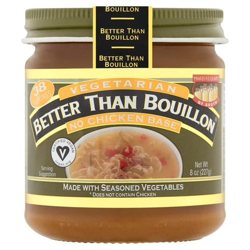 Better Than Bouillon Vegetarian No Chicken Base, Made with Seasoned Vegetables, Certified