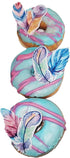 Feathers Edible Wafer Paper, 20pcs Wedding Cake Cupcake Decorations Wafer Rice Paper in Peach Pink Blue