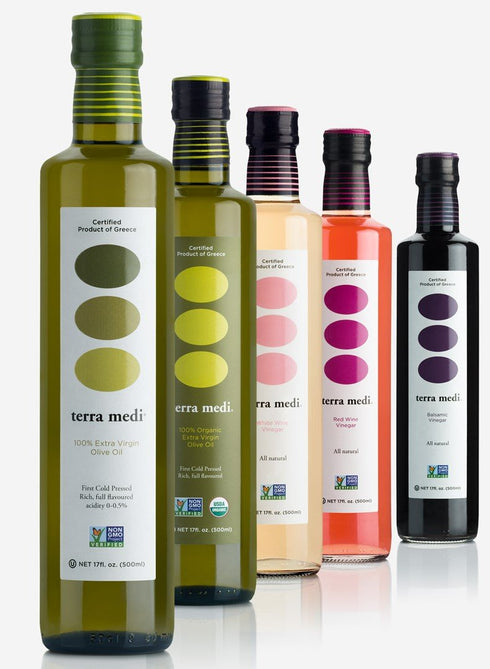 17 Terra Medi Greek White Wine Vinegar, Ounce