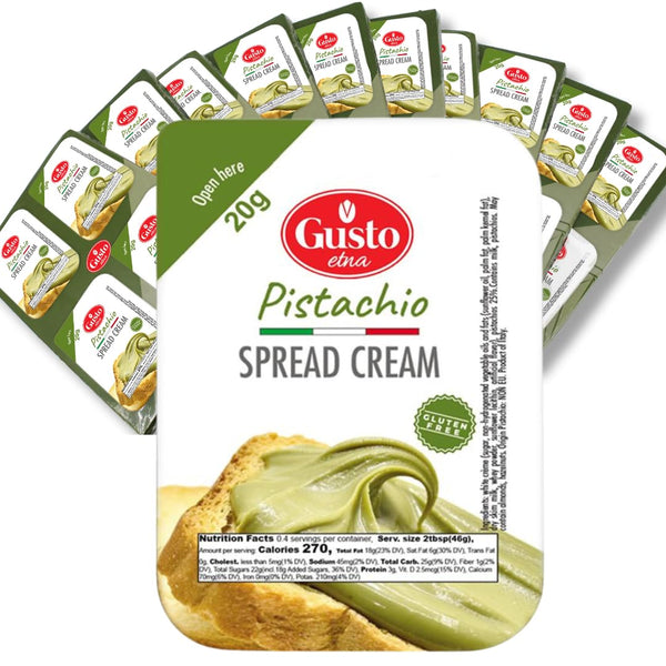 Pistachio Cream Cups, 40 Cups, Sweet Pistachio Spread, Gluten-Free, Convenient Mini Cups,