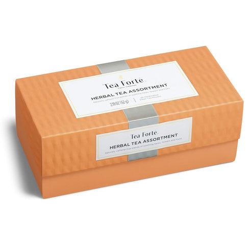 Set 20 Count, Tea Forte Premium Presentation Box Gift Sampler, Assorted Blends Individually Wrapped Handcrafted Pyramid
