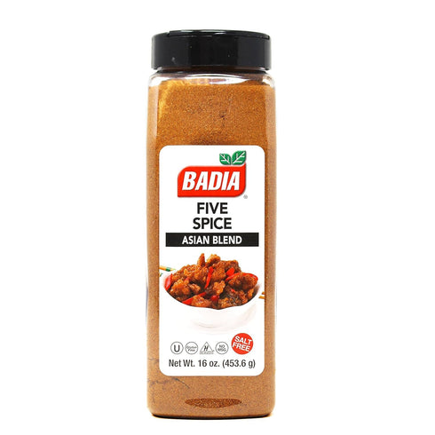 16 oz Badia Five Spice Asian Seasoning Sweet Aromatic Flavor, Asian Fusion Blend of Anise, Cloves, Cinnamon, Fennel