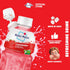 6 Pack 10.82 oz Mogu Mogu Strawberry Juice Drink with Nata de Coco (Coconut Jelly) Chewy Fruit Beverage for Kids