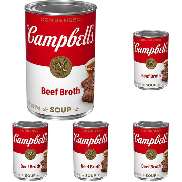Campbell's Condensed Beef Broth, 10.5 Ounce Can (Pack of 5)