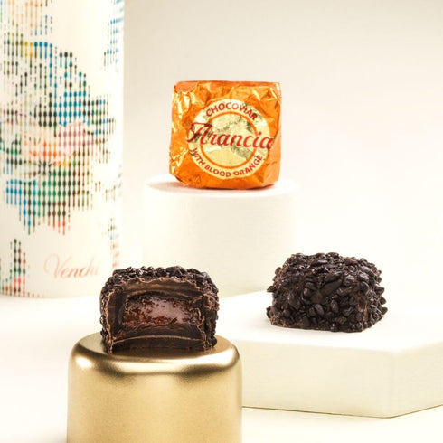 Venchi Maxi Chocolate Book Tin with Italian Chocolates - Gluten Free- Gift Idea for Birthday and Anniversary with Dark
