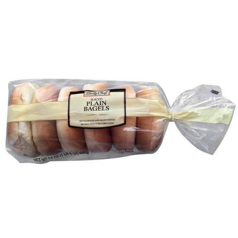 Daily Chef Plain Sliced Bagels (6 ct.)