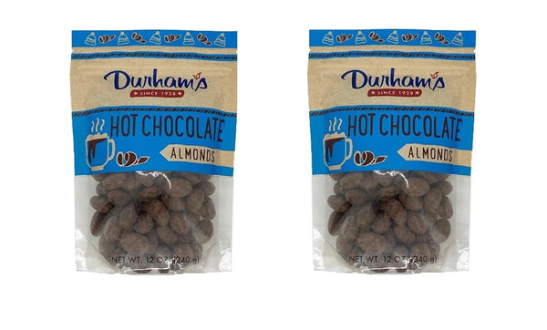 HEB Durham's Hot Chocolate Almonds 12 oz(pack of 2)