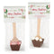 12 Pcs Christmas Hot Chocolate Spoons Gourmet Milk Chocolate Favors with Mini