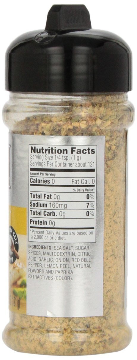 Weber All Natural Grill Seasoning, Zesty Lemon 5 Ounce (Pack of 3)