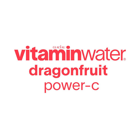 20 oz (Pack 12) vitaminwater zero sugar power-c, electrolyte enhanced water w/vitamins, dragonfruit drinks, fl