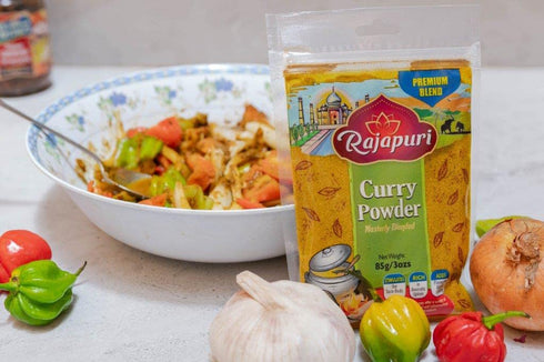 85g 3 Rajapuri Caribbean Styled Mild Curry / Ounce | Perfect For Meats, Poultry And Fish. Vegan Friendly