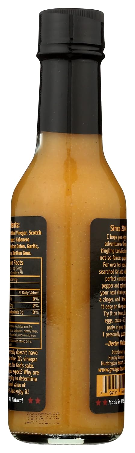 5 GRINGO BANDITO Spicy Yellow Hot Sauce, FZ