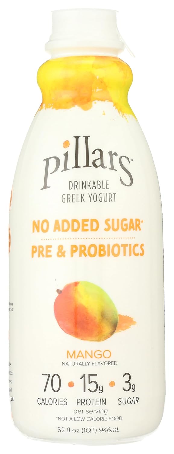PILLARS Mango Drinkable Greek Yogurt, 32 FZ