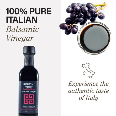 60ml 6 pack Kouzini Ultra Premium Balsamic Vinegar, Aged Balsamic Vinegars from Modena, Italy, Premium, Smooth