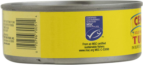 Cento Packed 5 Solid Tuna in Olive Oil, Ounce