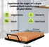 12x8x1.5 POHS Himalayan Salt Block Cooking Plate for Cooking, Grilling, Cutting and Serving, with Metal Tray & Recipe