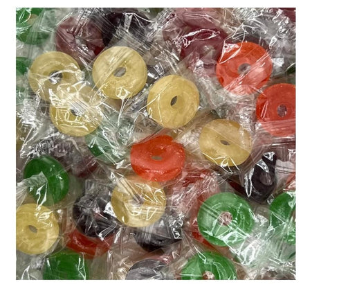 Generic Mixed Fruit Hard Candy, 5 Flavors, Cherry, Raspberry, Watermelon, Orange, Pineapple, Individually