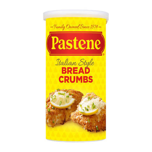 Pastene Pack (Pack 2, Breadcrumbs Variety Italian Seasoned & Plain Breadcrumbs for Breading, Baking, Meatballs