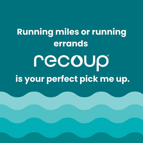 ((Pack 12), Recoup Organic Sparkling Prebiotic Drink - Ginger with Electrolytes for Gut Health Support & Hydration, No