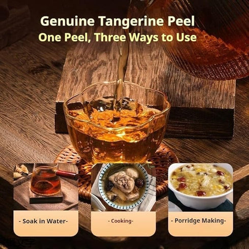5-Year Xinhui Chenpi Tangerine Peel (Chenpi), Aged Dried Citrus Peel, Suitable for Tea, Soup, Desserts Cooking (Chenpi