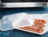 TAIHUSANBAI 10.25x8x2 Inches, 1 0.5 Bacon Rack with Lid, White Ounces Liters