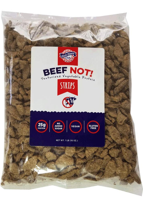 Dixie Diners' Club - Beef (Not!) Strips, 1 lb bag (Pack of