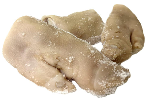 Amba's Quality Cured Products 32oz (2 lbs) Pack Cured Salted Pork Feet (Patas De Cerdo Saladas), Net Weight Vacuum Bag