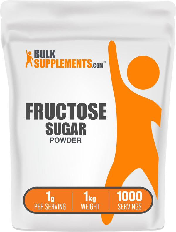 BulkSupplements.com Fructose Powder - Fructose Sugar, Zero Calorie Sweetener - Food Grade