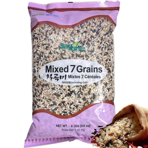 7 Mixed Grains Rice 4 LB with Oat, Brown Rice, Wild Glutinous