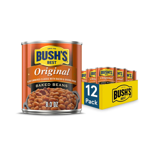BUSH'S BEST 8.3 oz Canned Original Baked Beans, Source of Plant Based
