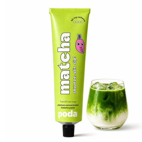 poda Premium Matcha in a Tube, Smooth & Creamy Matcha, Lightly Sweetened, No
