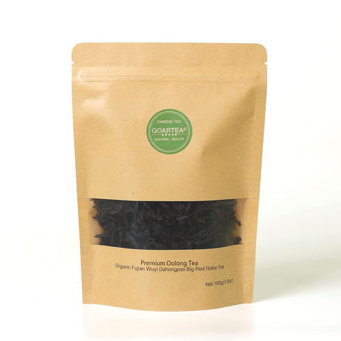 GOARTEA Premium Fujian Wuyi Da Hong Pao Oolong Tea, 100g / 3.5oz, Big Red Robe