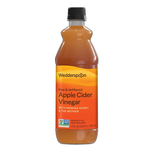 Wedderspoon Organic Raw Apple Cider Vinegar with Monofloral Manuka Honey & The