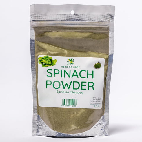 Herb To Body Spinach Powder - Spinacia Oleracea, Finely Ground Spinach Leaf