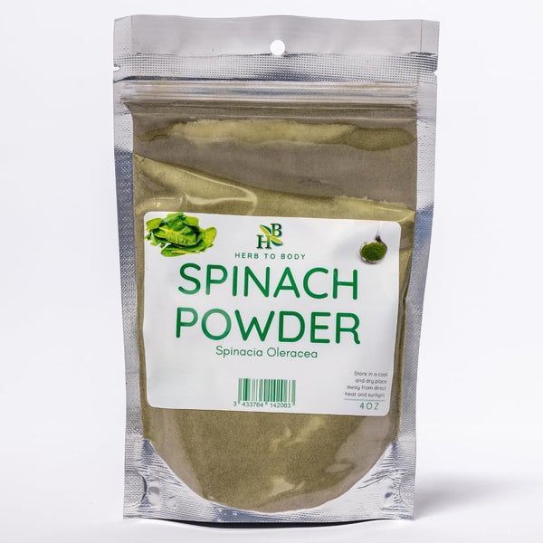 Herb To Body Spinach Powder - Spinacia Oleracea, Finely Ground Spinach Leaf