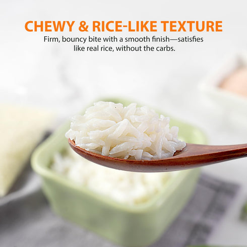 8.8oz (250g), Soeos Organic Konjac Rice, Dried Shirataki Rice, Gluten Free, Plant-Based, Low Carbs, Quick-Cooking Rice