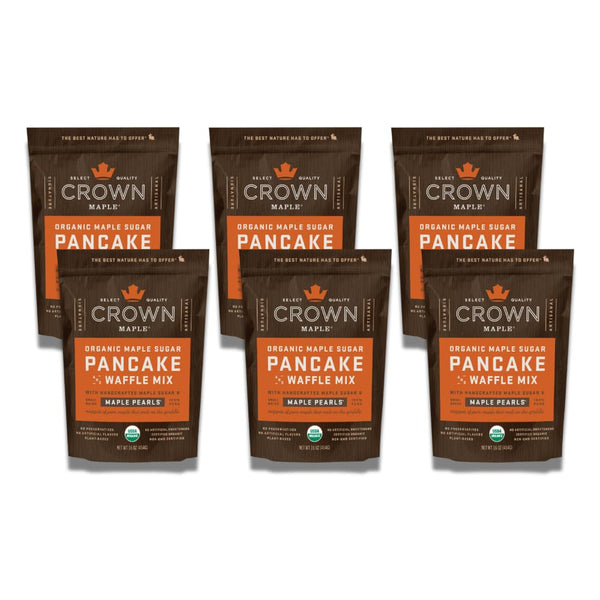 Crown Maple Certified Organic Pancake and Waffle Mix, Made with Handcrafted Sugar