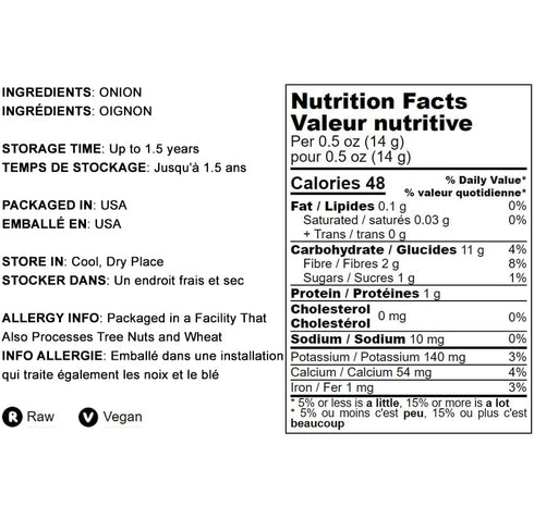 1.5 Food to Live Onion Powder, Pounds - Finely Ground Dried Onions, Vegan, Rich Onion Flavor, High in Vitamin C