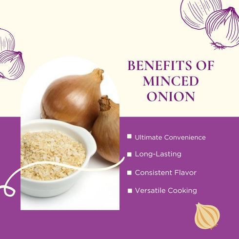7 oz (200 Pride of India- Minced Onion gm)- Ready to Use Fresh Onion- Time Saving Sweet & Salty Flavoured Ingredient