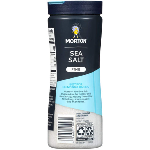 17.6 (Pack 6) Morton Sea Salt, Fine, Ounce
