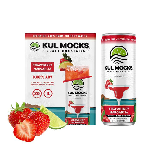KUL MOCKS Non Alcoholic Mocktails Canned Mocktails - Low Calorie Non Alcoholic Drinks - Zero Proof Cocktails - NEW