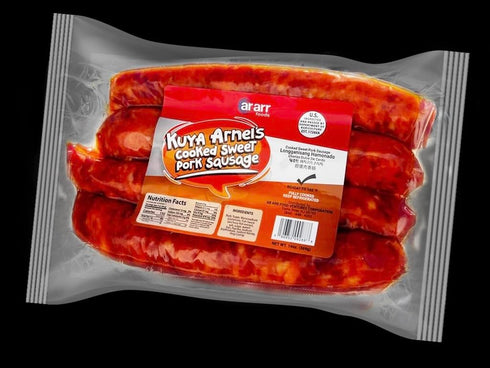 Kuya Arnel's Cooked Sweet Pork Sausage 2 Pack Delicious Sweet Pork Sausage by Kuya Arnel