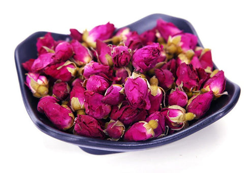 TooGet Natural Red Rose Buds, Organic Dried Flowers, Culinary Food Grade - 8 OZ