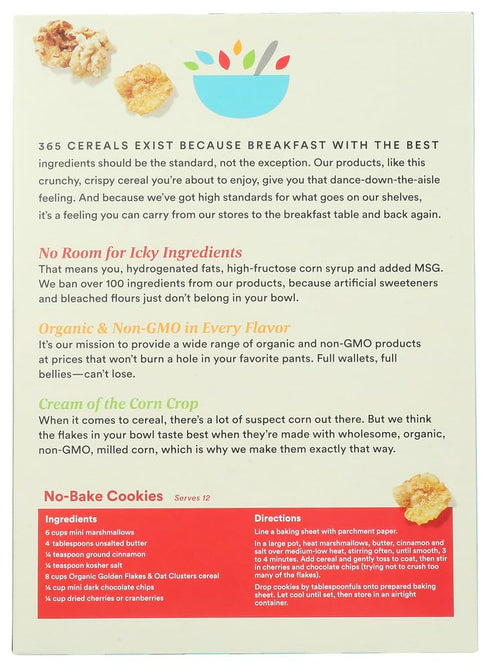 365 12 (Pack 2) by Whole Foods Market, Organic Honey Flakes And Oat Clusters, Ounce